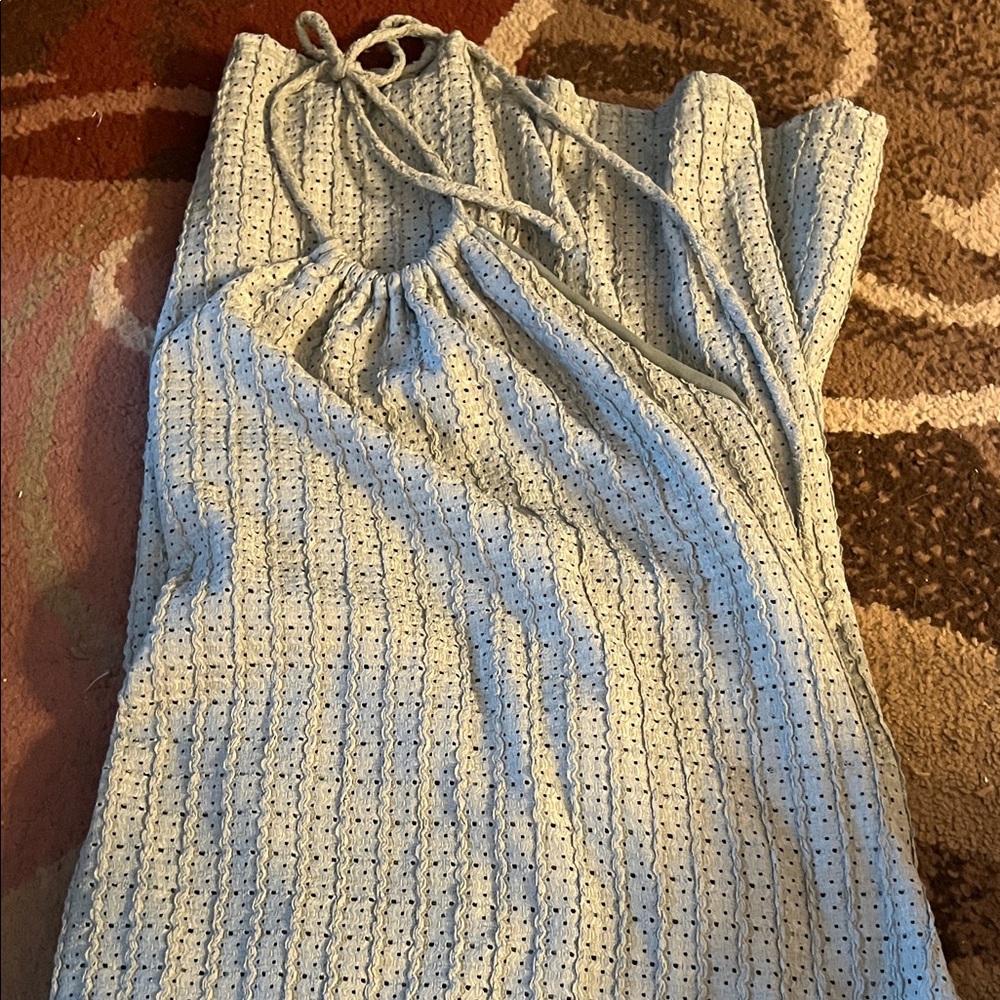 Jessica Simpson Blue and White Dress